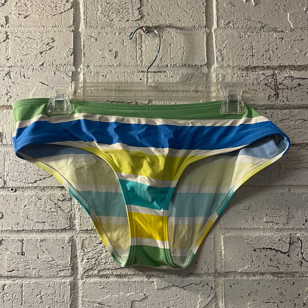 Gap Body Striped Hipster Bikini Bottoms L/G